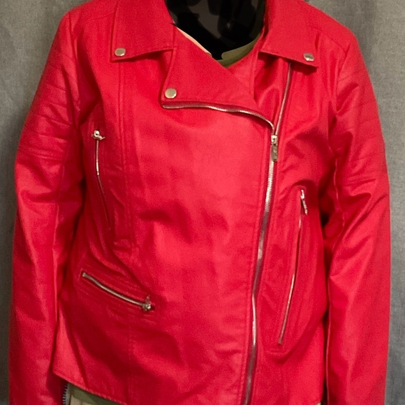Ladies plus size vegan leather jacket size1 - Picture 1 of 3